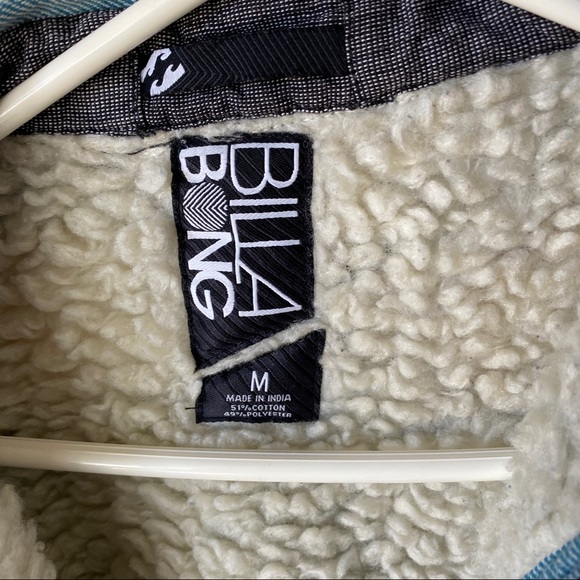 Billabong Plaid Sherpa Jacket - Picture 3 of 12